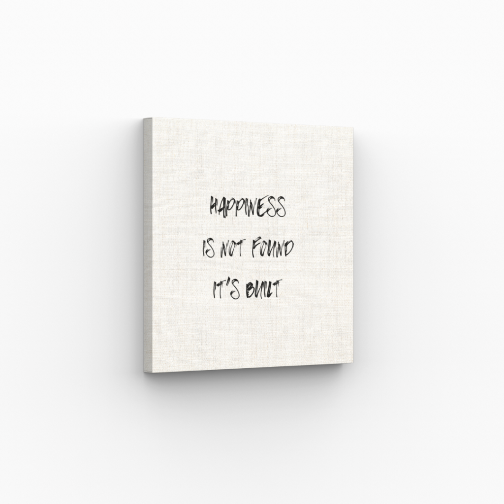 Happiness is not found it’s built - Art by Mike Ahuja